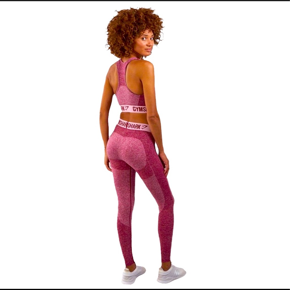 Gymshark flex leggings - beet marl/chalk pink - Picture 10 of 12